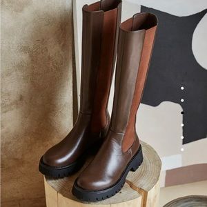 Looks Like Summer WILLOW KNEE HIGH CHELSEA BOOTS